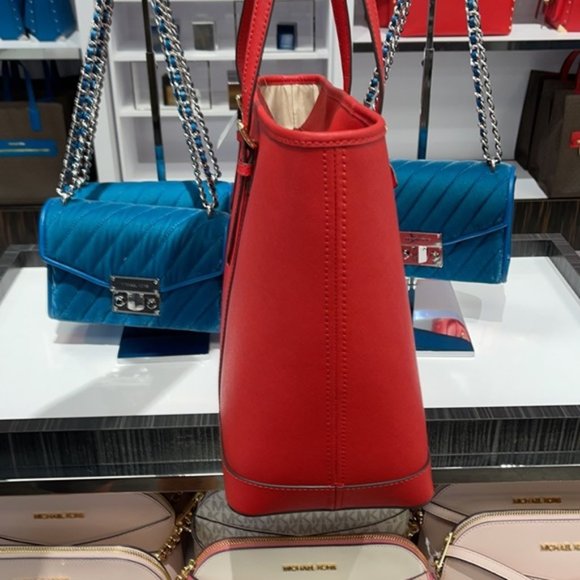 Michael Kors Jet Set Travel Large Top Zip Tote Leather - Picture 5 of 16